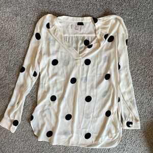Loft polka dot blouse